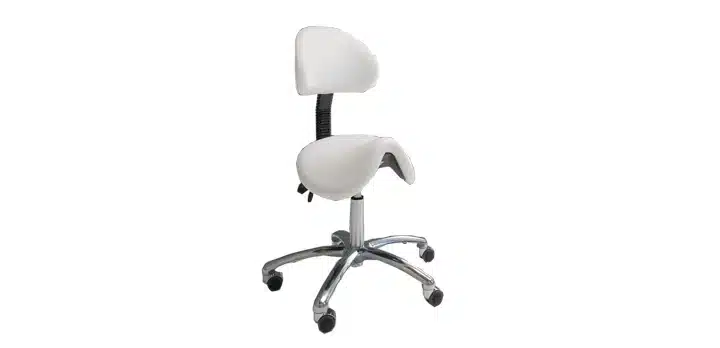 Stuhl Sattelsitz mit Lehne, anatomich